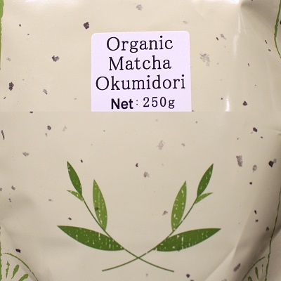 Organic Matcha Okumidori Ceremonial Grade 250g Packaging (Bag)